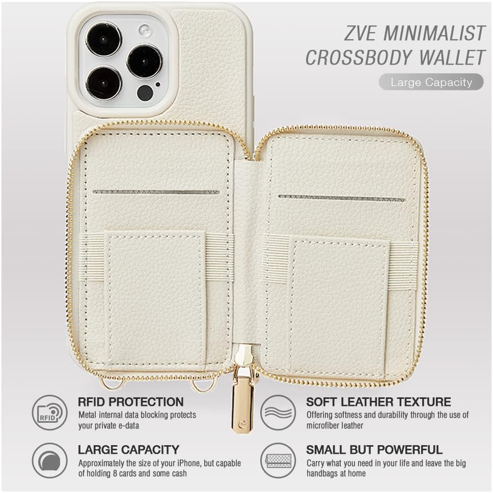 iPhone 13 Series ZVE RFID-Blocking Wallet Case.