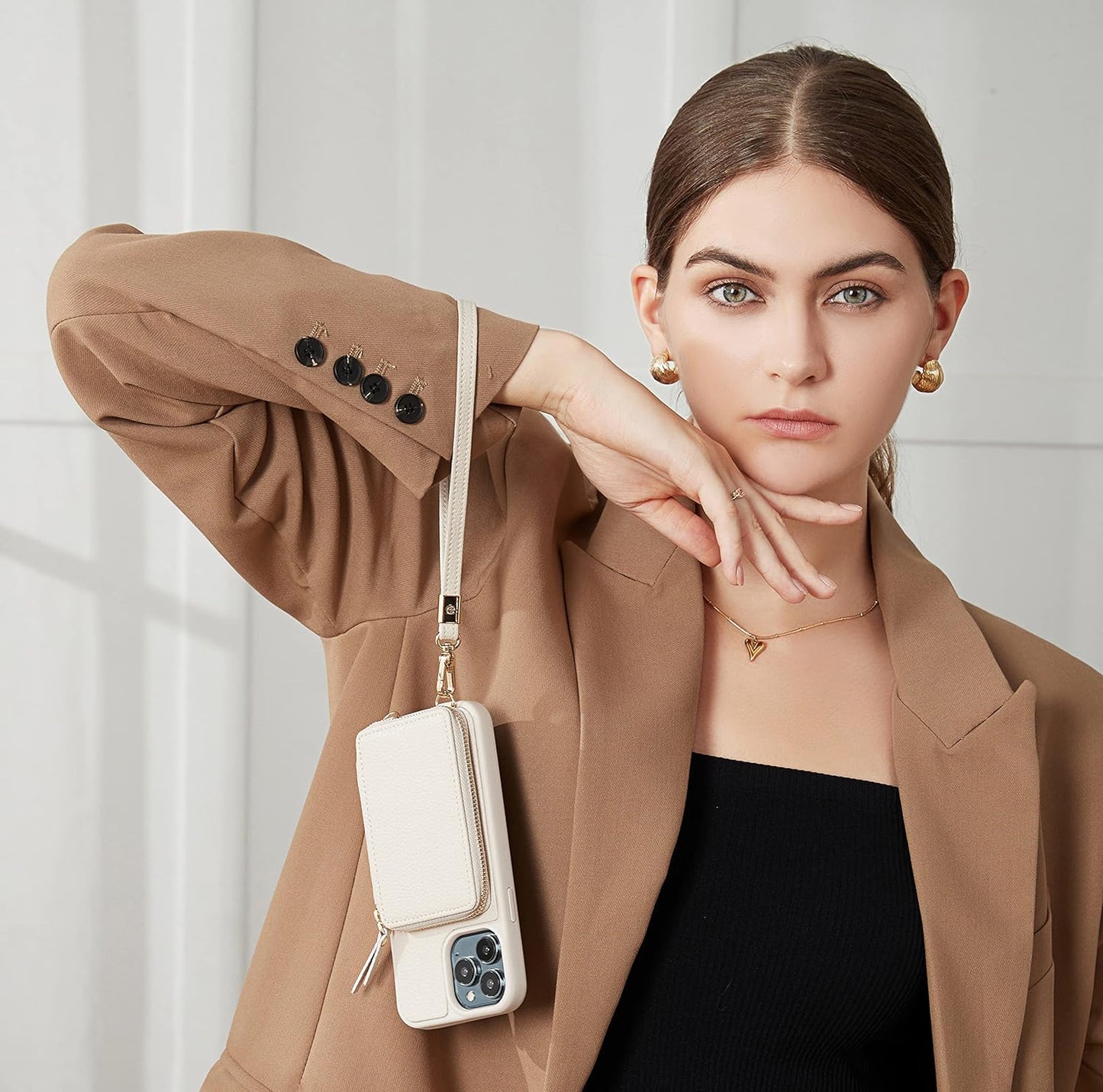 iPhone 13 Series ZVE RFID-Blocking Wallet Case.