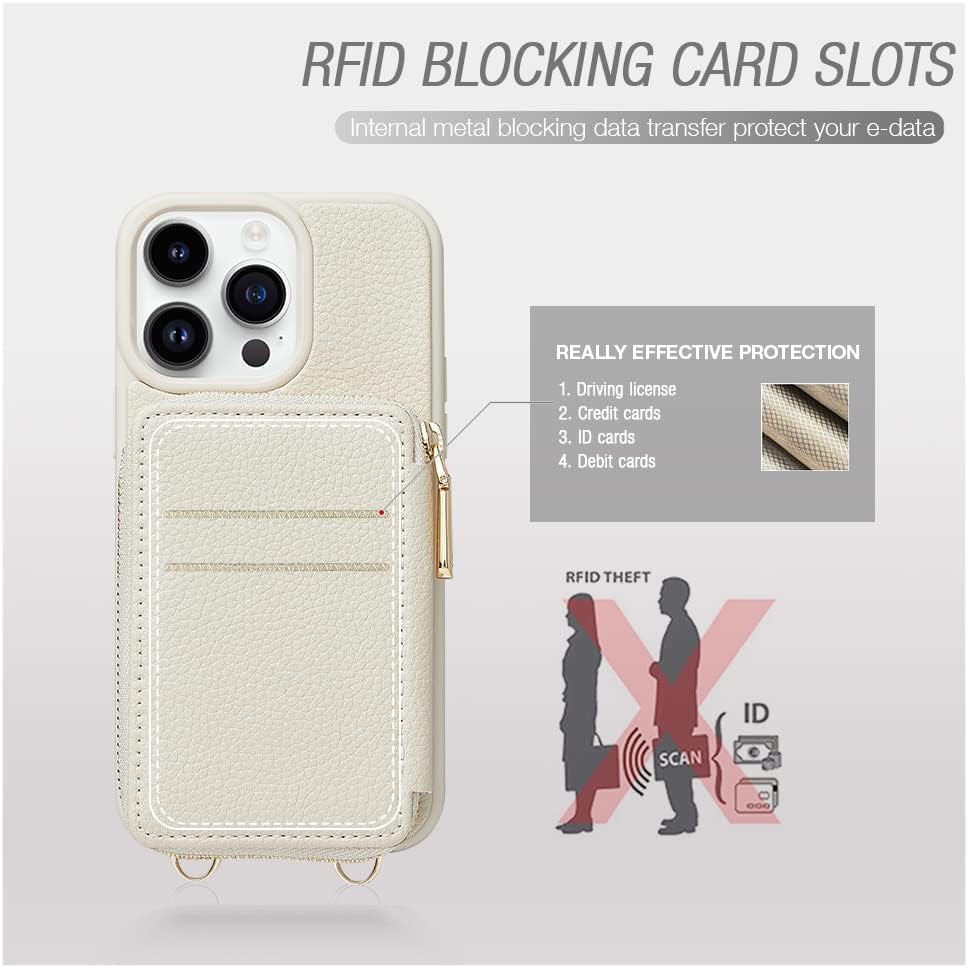 iPhone 13 Series ZVE RFID-Blocking Wallet Case.