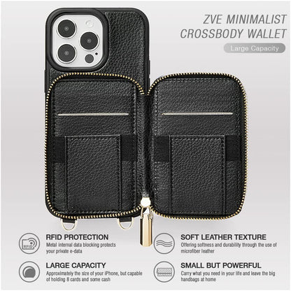 iPhone 13 Series ZVE RFID-Blocking Wallet Case.