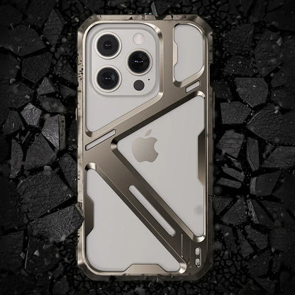 iPhone 13 Series Metal Hollow Armor Cover