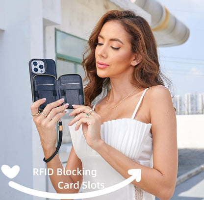 iPhone 13 Series ZVE RFID-Blocking Wallet Case.