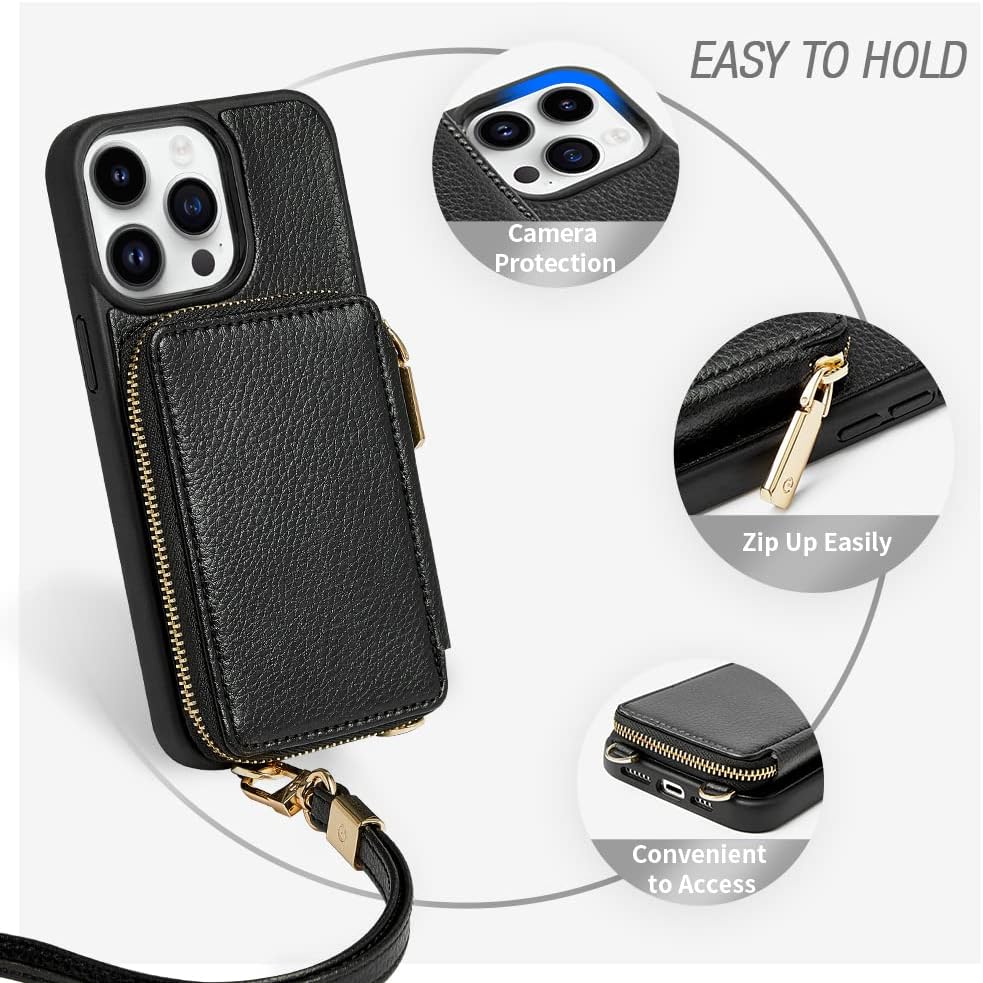 iPhone 13 Series ZVE RFID-Blocking Wallet Case.