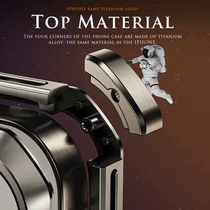 iPhone 14 Series Metal Hollow Armor Cover