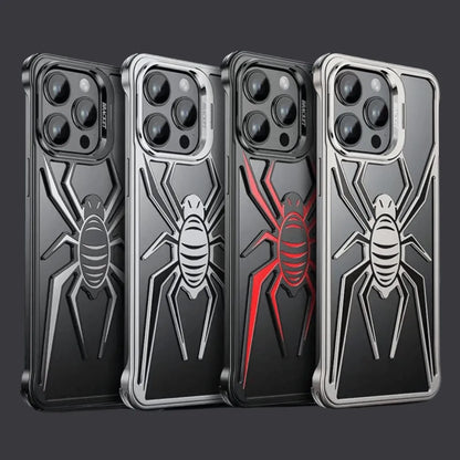 iPhone 13 Series Metal Spider Bumper Case with Stand