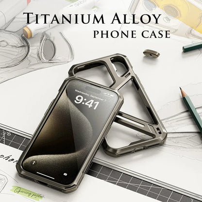 iPhone 13 Series Metal Hollow Armor Cover