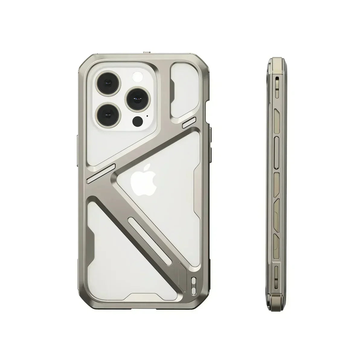 iPhone 13 Series Metal Hollow Armor Cover