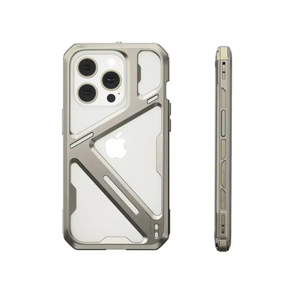 iPhone 14 Series Metal Hollow Armor Cover