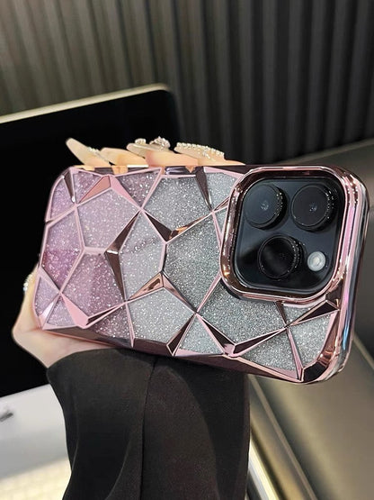 iPhone 14 Series Glitter Three-Dimensional Diamond Mobile Phone Case