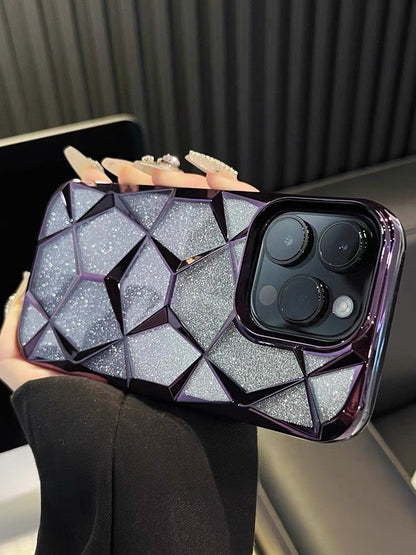 iPhone 14 Series Glitter Three-Dimensional Diamond Mobile Phone Case