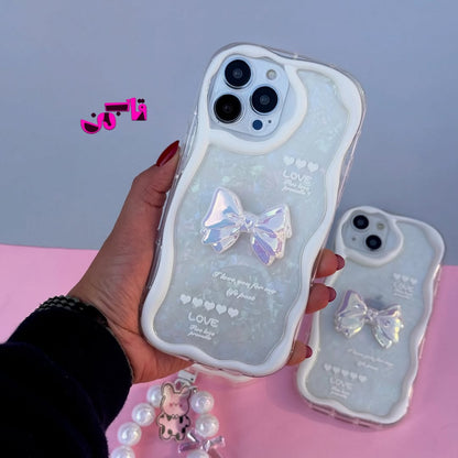 Luxe Bow Charm Case For iPhone 14 Series