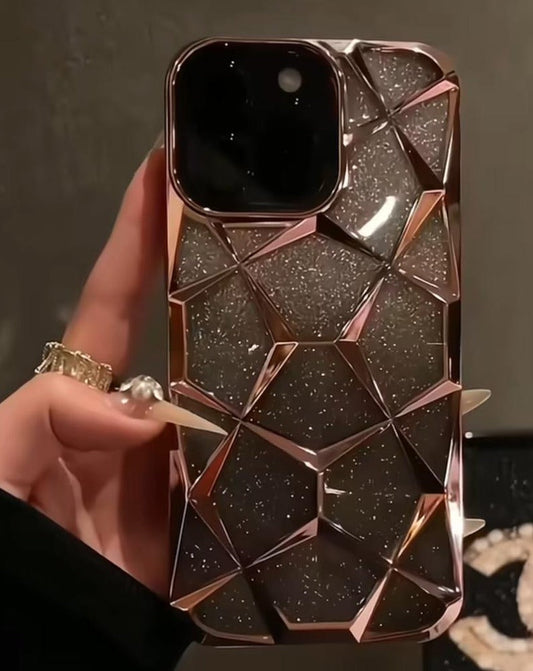 iPhone 14 Series Glitter Three-Dimensional Diamond Mobile Phone Case
