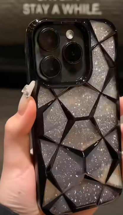 iPhone 13 Series Glitter Three-Dimensional Diamond Mobile Phone Case